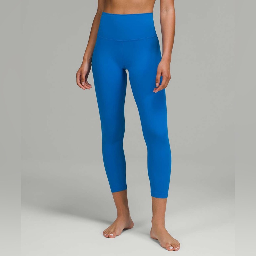 Lululemon Align High-Rise Crop 23" Poolside Bright Blue Size 10